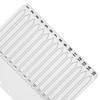 Q-Connect 1-15 Index Multi-Punched Reinforced Board Clear Tab A4 White