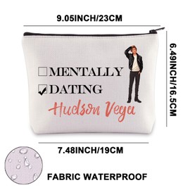 Hudson Vega Makeup Bag Hudson Vega Gifts Crave Series Book Gifts Katmere Academy Gifts Fantasy Reader Zipper Pouch (Vega UK)