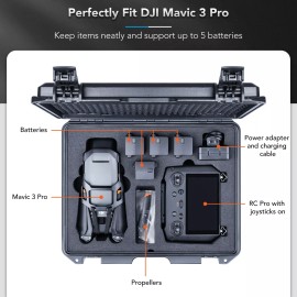 Lykus Titan M350 Waterproof Hard Case for DJI Mavic 3 Pro, RC Pro, DJI RC