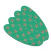 Glam Starfish Tropical Pattern Double-Sided Oval Nail File Emery Board Set 4 Pack