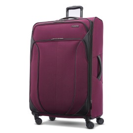 American Tourister 4 KIX 2.0 Expandable Softside Luggage with Spinner Wheels, 28 SPINNER, PURPLE ORCHID