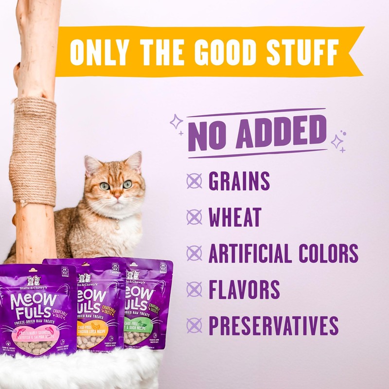 Stella & Chewy's Meowfulls Freeze Dried Cat Treats Chicken &