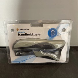 Officemax Soft Grip Handheld Stapler 25 Sheet Capacity - New