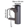 Grey Metal Balcony Umbrella Clamp | Parasol Holder For Balcony