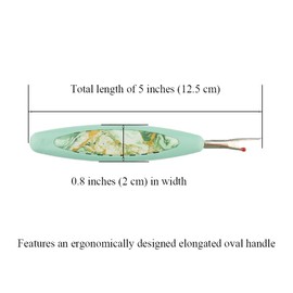 HAHIYO Vintage Style Seam Ripper with Ergonomic Grip Sewing Stitch Cutter and Thread Unpicker for Quilting Sewing Crafting Notions & Hemming - Ergonomic Stitch Remover Sewing Tool, Green 5-Inch 1PC