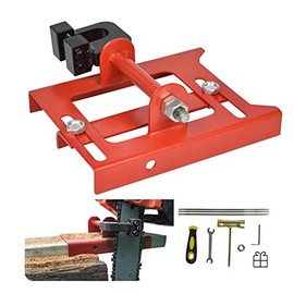 SurmountWay Vertical Chainsaw Mill Lumber Cutting Guide for Chainsaw Portable Mini Sawmill Chainsaw Attachment Cut Guided Mill Wood for Builders and Woodworkers（Red）