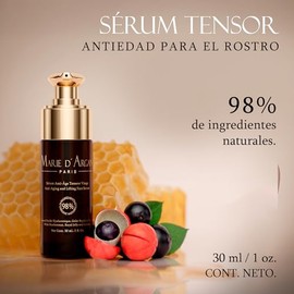 MARIE D' ARGAN Sérum Facial Tensor Antiedad 30ml, Efecto Lifting, Rellena Líneas De Expresión, Hidrata Y Reafirma, 98% Natural, Con Ácido Hialurónico,