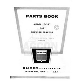 Oliver OC-3 Gas Crawler Tractor Parts Book Manual OC3