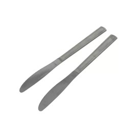 IMUSA 2pc Stainless Steel Knife Set Utensil Batchlor Pad Silverware