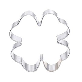 WDYJMALL Shamrock Four Petal Flower Cookie Cutter