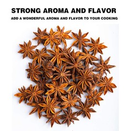 Whole Star Anise Seeds Pods 4 Ounces, 100% Natural Whole Chinese Anise Star Pods Sun Dried Spice, Anis Estrella/Badian Khatai/ Illicium Verum, Widely Used for Baking, Cooking, and Tea