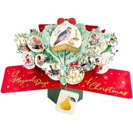 12 Days Xmas Pop Up Christmas Greeting Card Second Nature 3D Cards Pop Ups XPOP071