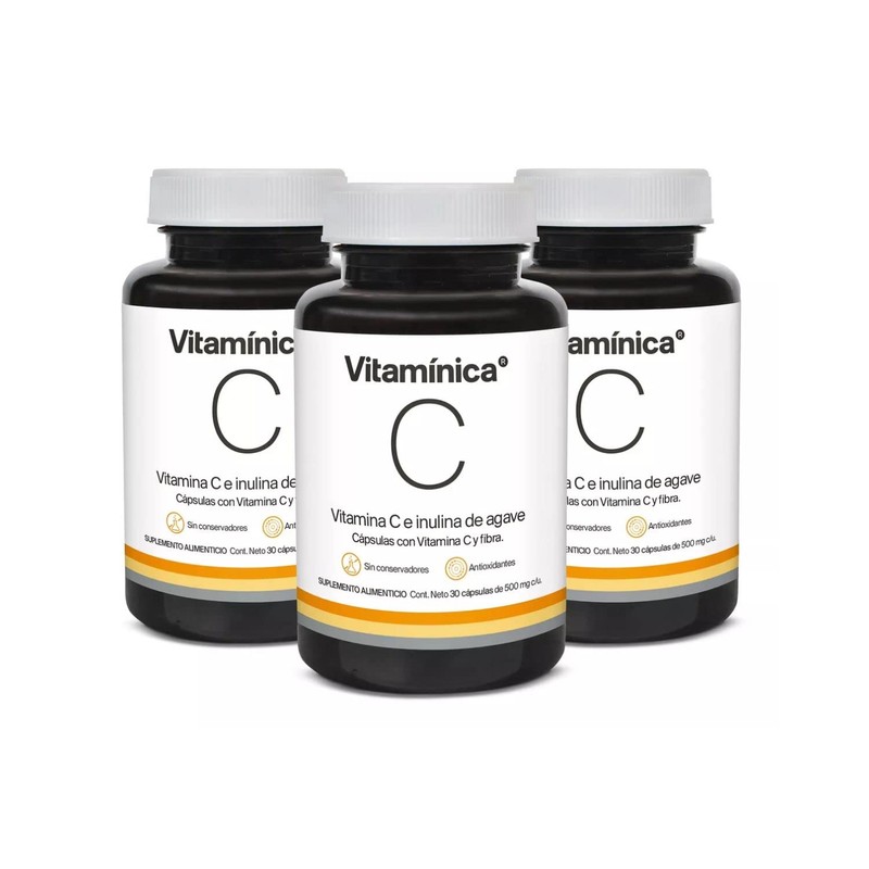 VITAMÍNICA Vitamina C 300mg 90 Cápsulas Antioxidante 90 Días