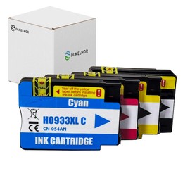 932XL 933XL Compatible Ink Cartridge 4 Packs, Replacement for HP 932 933 932 XL 933 XL High Yield Ink Cartridges Use with HP Officejet 6100 6600 6700 7100 7110 7610 7612 Printers
