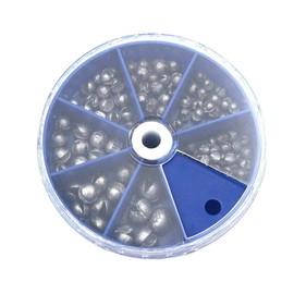 VOANZO Pack of 106 Round Split Shot Sinkers Removable Fishing Weights Sinker 7 Sizes