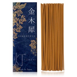 TOMORI Japanese Osmanthus Incense Sticks Fall Incense Natural Incense-Sticks Approx 60pcs Aromatherapy Meditation Calming Stress Relief Relaxation