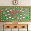 Christmas Bulletin Board Decoration Set Xmas Gift Boxes Borders Cutouts