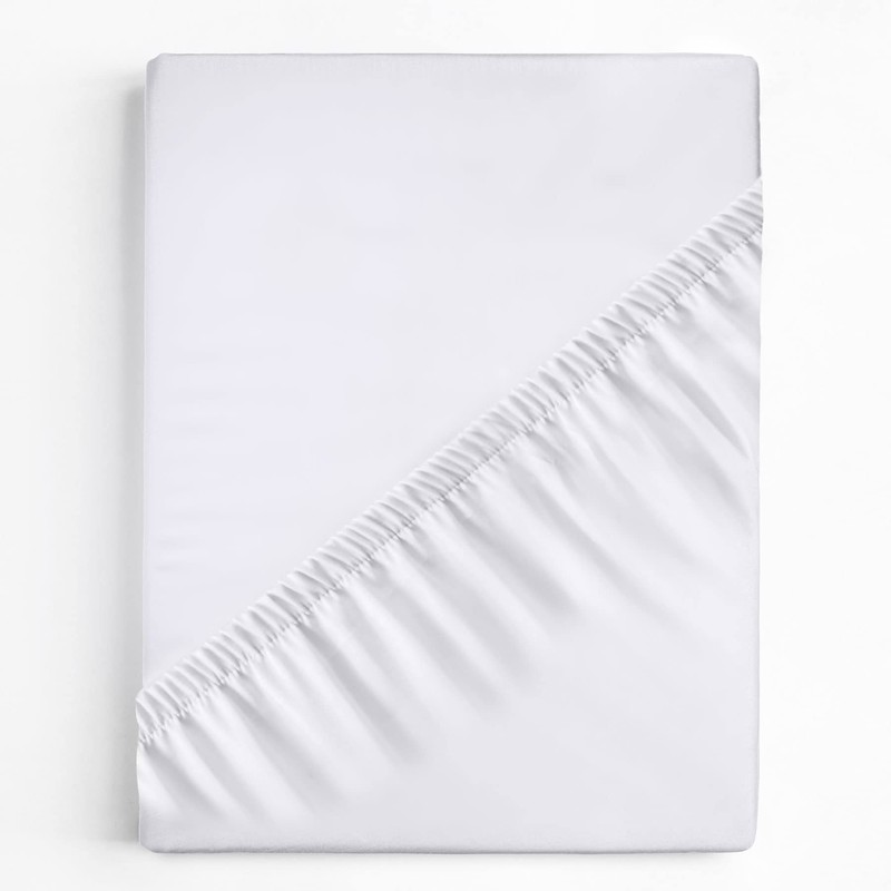 LuxClub Double Fitted Sheet Bedding with 45cm Depth, Extra Deep