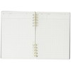Nakabayashi 65816 Logical Prime Cuaderno W-Ring A6, cuadrícula rayada, 0.2