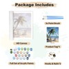EOBROMD Paint by Numbers Kits for Adults Sunny Beach Palm,