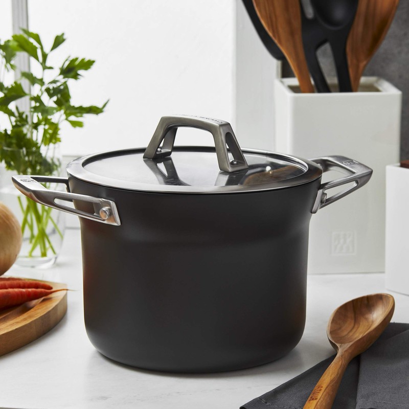 ZWILLING Motion Hard Anodized 4-qt Aluminum Nonstick Soup Pot