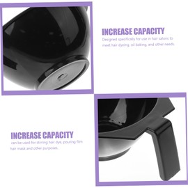 VICASKY 1set Hair Dye Mixing Bowls Durable Color Mixing Bowls for DIY Hair Dye Facial Masks Easy to Use with Handles for Home and Salon Applications 5pcs