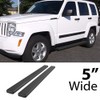 APS Running Boards 5 inches Matte Black Compatible with Jeep