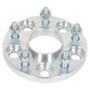 LSAILON 4Pcs 5x4.5 Wheel Spacers 15mm Bore 64.1mm Studs 12x1.5