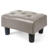 BRIAN & DANY Small Foot Stool, Leather Foot Stools with