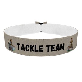 Stoffarmband Tackle Team für Angler und Outdoor-Fans - Langlebiges und wasserfestes Satin-Armband - Angeln Accessoires - Outdoor Geschenke - Angler Merchandise - Unisex Armband
