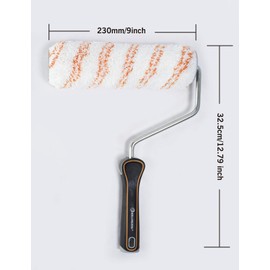 ROLLINGDOG 9 inch Paint Roller Set - 3PCS Lint Free Microfiber Roller Cover Sleeves, for Interior and Exterior Surface Smooth Painting Works