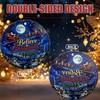 Believe in Christmas Magic Glass Christmas Ornament, 3 Inch Santa
