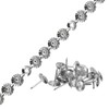uxcell Upholstery Tacks Strips, 1Meter Flower Decorative Nail Trims for