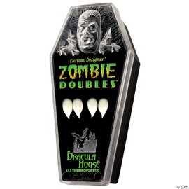 Morris Costumes Zombie Doubles Fangs White
