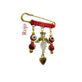 Seguro Para Embarazada Bebé Segurito Broche Babyshower Excelente regalo Buena suerte Ángel (Rojo)