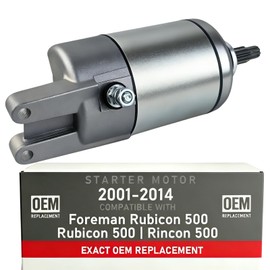 Starter Motor Fits for Foreman Rubicon 500 TRX500FA 2001-2014 TRX500FGA TRX500FPA Rincon GPS 31200-HN2-A01 31200-HN2-003