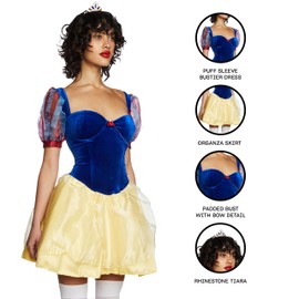 Dolls Kill Fairest Princess Costume - White Snowy Princess Outfit by Trickz N' Treatz - Medium