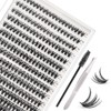 Unicru Cluster Lashes 280Pcs 40D DIY Eyelash Extension D Curl