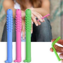 Chewable Breather Quit, Chewable Essential Oil Breath Stick, Can do Aromatherapyt Any Time, Natural Focus, Bendable, Lightweight, for Adult Men and Women (3PCS)