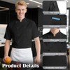 DiULi Chef Jacket, Unisex Chef's Short Sleeve Jacket Professional Lightweight