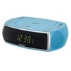 Jensen Sky Blue Modern Home CD Tabletop Stereo Clock Digital