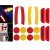 Golf Cart Front Rear Side Reflex Reflector Strips, Stick-On Reflective