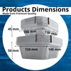 NUNOCHO Aluminium Foil Trays with Lids. Containers Pack 20, Set