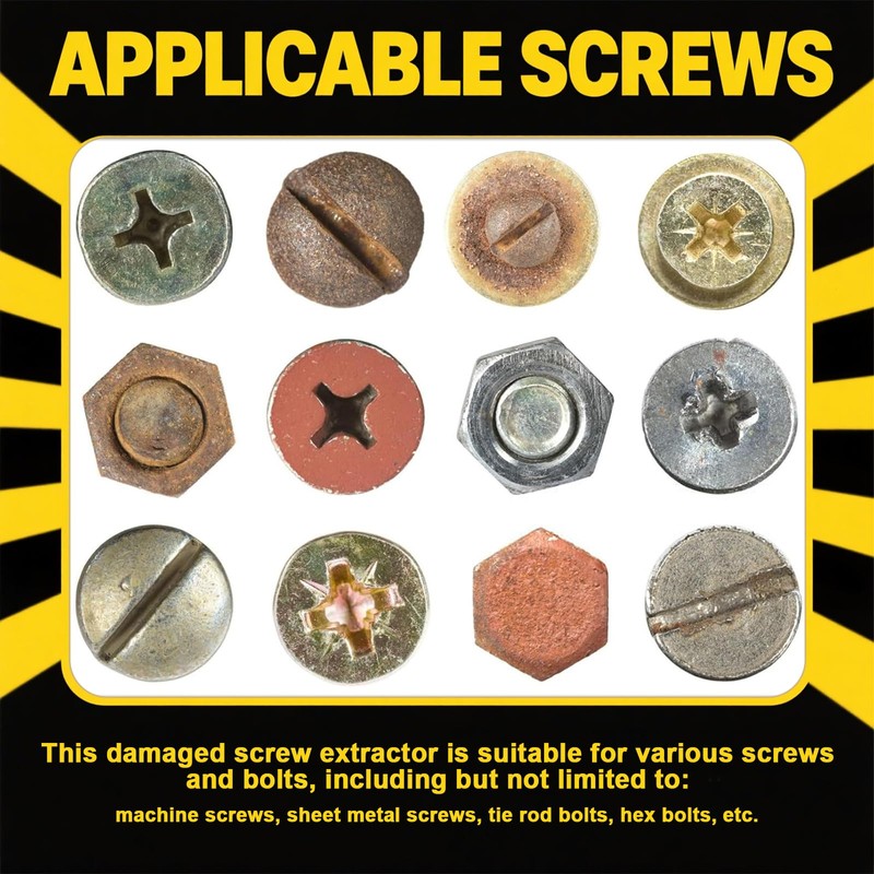 Gifts for Men, 22PCS Upgraded Titanium Damaged Screw Extractor Set