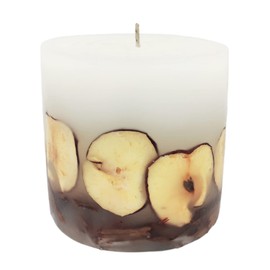 Belafi - Vela Decorativa Aromática Grande Cilíndrica para Centro de Mesa con Aroma Manzana Canela (10 x 11 cm)