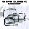 Swpeet 6Pcs 3 Sizes Clear Toiletry Bag Makeup Bags Waterproof