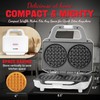 SugarWhisk 4 Inch Double Mini Waffle Maker Machine, Chaffle Maker,