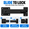 5 Inch Heavy Duty Barn Door Bolt Lock, Dark Brushed