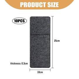 SLAXJNE 10 Pieces Cutlery Storage Bag, Felt Cutlery Bag, Camping Cutlery Bag, Travel Cutlery Bag, Portable Cutlery Bag, Cutlery Accessories