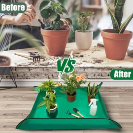 Baajric 2PCS Repotting Mat, Excellence Indoor Waterproof Plant Transplanting Mat, Professional Gardening Mat Supplies